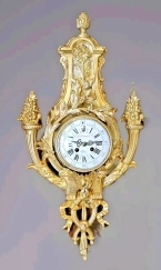 Gorgeous 19C French Gilt Bronze Wall Clock Paul Sormani