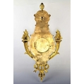 Gorgeous 19C French Gilt Bronze Wall Clock Paul Sormani image 5