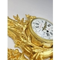 Gorgeous 19C French Gilt Bronze Wall Clock Paul Sormani image 12
