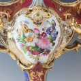 Gorgeous Large 19C French Pair Porcelain Old Paris Candelabras image 3