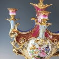 Gorgeous Large 19C French Pair Porcelain Old Paris Candelabras image 8