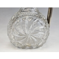 Gorgeous Pair 19C German Sterling Silver Crystal Claret Jugs image 14