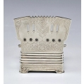 Huge 19C Russian Silver Salt Throne 346 gm image 8