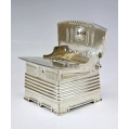 Huge 19C Russian Silver Salt Throne 346 gm image 9