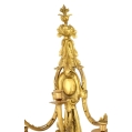 Huge Antique 19C French Pair Gilt Bronze Wall Sconces image 2