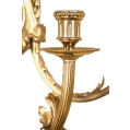 Huge Antique 19C French Pair Gilt Bronze Wall Sconces image 3