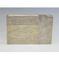 Imperial Russian Silver-Gilt Cigar Box with Simulated Wood Grain Decoration image 1