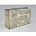 Imperial Russian Silver-Gilt Cigar Box with Simulated Wood Grain Decoration image 3