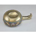 Imperial Russian Silver-Gilt Shaded Enamel Presentation Kovsh in Box image 7