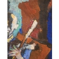 Isaac Pailes (Russian-French, 1895–1978) Clown – École de Paris Oil Painting image 2