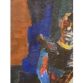 Isaac Pailes (Russian-French, 1895–1978) Clown – École de Paris Oil Painting image 5
