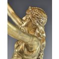 Jean Garnier (1853–1910) "Salammbô" French Orientalist Gilt Bronze Sculpture, 19C image 5