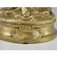 Large 19C Antique French Gilt Bronze Statue Eutrope Bouret ( 1833-1906 )"Cigale" image 9