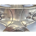 Large 19C Austrian Silver Crystal Serving Centerpiece image 3
