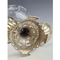 Large 19C Austrian Silver Crystal Serving Centerpiece image 6