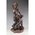 Large 19C French Bronze Statue Luca Madrassi ( 1848-1919 ) Huntress image 2