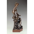 Large 19C French Bronze Statue Luca Madrassi ( 1848-1919 ) Huntress image 3