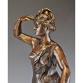 Large 19C French Bronze Statue Luca Madrassi ( 1848-1919 ) Huntress image 8