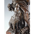Large 19C French Bronze Statue Luca Madrassi ( 1848-1919 ) Huntress image 9