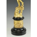 Large 19C French Gilt Bronze Allegorical Sculpture L.V.Robert ( 1821-1874 ) image 4
