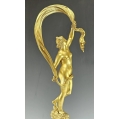 Large 19C French Gilt Bronze Allegorical Sculpture L.V.Robert ( 1821-1874 ) image 11