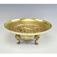 Large 19C French Gilt Bronze Tazza Centerpiece by Emile Picault ( 1833-1915 ) image 1