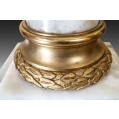 Large 19C French Onyx Gilt Bronze Pedestal image 3