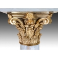 Large 19C French Onyx Gilt Bronze Pedestal image 5