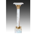 Large 19C French Onyx Gilt Bronze Pedestal image 7