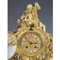 Large 19C French Ormolu Bronze Mantel Clock Cherubs image 2