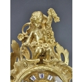 Large 19C French Ormolu Bronze Mantel Clock Cherubs image 4