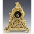 Large 19C French Ormolu Bronze Mantel Clock Cherubs image 9