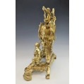 Large 19C French Ormolu Bronze Mantel Clock Cherubs image 10