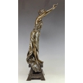 Large 19C French Patinated Bronze Sculpture E.Villanis ( 1858-1914 )Love of Art image 6