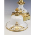 Large 19C French Sevres H/P Porcelain Gilt Bronze Vase Signed image 4