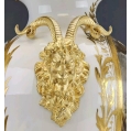 Large 19C French Sevres H/P Porcelain Gilt Bronze Vase Signed image 9
