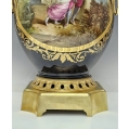Large 19C French Sevres Porcelain Cobalt Gilt Bronze Vase image 5