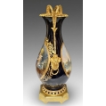 Large 19C French Sevres Porcelain Cobalt Gilt Bronze Vase image 17