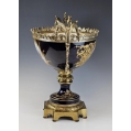 Large 19C French Sevres Porcelain Gilt Bronze Centerpiece Bowl image 4