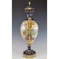 Large 19C French Sevres Porcelain Gilt Bronze Vase image 8