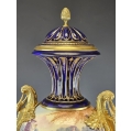 Large 19C French Sevres Porcelain Gilt Bronze Vase image 9