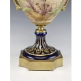 Large 19C French Sevres Porcelain Gilt Bronze Vase image 10
