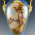 Large 19C French Sevres Porcelain Gilt Bronze Vase image 6