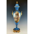 Large 19C French Sevres Porcelain Gilt Bronze Vase image 7