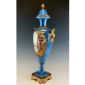 Large 19C French Sevres Porcelain Gilt Bronze Vase image 8