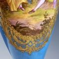Large 19C French Sevres Porcelain Gilt Bronze Vase image 11