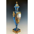 Large 19C French Sevres Porcelain Gilt Bronze Vase image 12