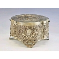 Large 19C German Repousse Silver Box image 6