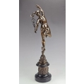 Large 19C Giambologna Bronze Sculpture of Mercury Hermes image 5