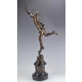 Large 19C Giambologna Bronze Sculpture of Mercury Hermes image 6